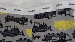 Baby Gap Yellow Boy Construction Red Heart (3T) 2 Piece Pajamas Set I Dig You