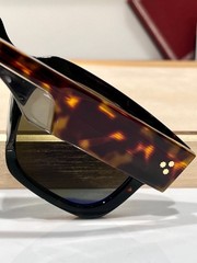 Jacques Marie Mage Sunglasses Black Tortoiseshell Square Frame 51-23mm
