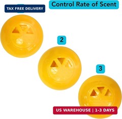 Iconikal 12-Pack Sneaker Shoes Backpack Deodorizer Spheres, Yellow, for Deodoriz