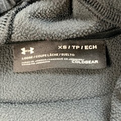 Under Armour ColdGear Hoodie Pullover Boys Youth XS Losse Fit High Neck Fleece