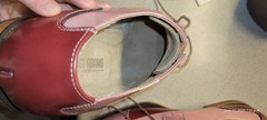 Stacy Adams Leather Wingtip Spectator Cap Toe Oxford Shoes Pink/Burgundy 9.5