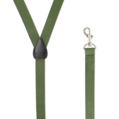 Men’s Suspenders, Metal Snap-Ons, Belt Loops, Y Style, Many Colors, USA-made