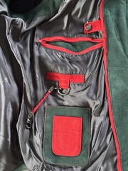 Isaia Hunter Green Luxurious Lamb Suede Quilted Vest Made in Italy Sz 52