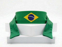 Multipurpose BRAZIL Head Gear Bandana 25cmX50cm 100% Polyester World Cup New