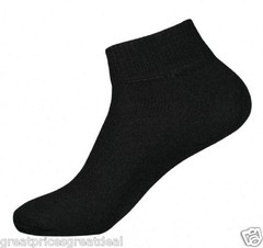5~100 Dozens Wholesale Lots Mens Sports Cotton Ankle Socks Solid P284 9-11 10-13