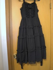 Classic Gothic Lolita Summer Chiffon JSK 3-Tiers, Japanese Heavenly Garden Brand