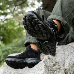 Men Work Boots Safety Shoes Anti-puncture Indestructible Steel Toe Shoes