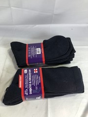 Diamond Star Diabetes & Circulatory Socks Size 10-13, 6 Pair Navy
