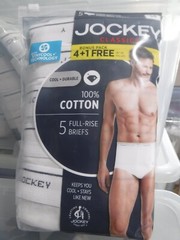 Jockey Classic Briefs 5 pack Full rise 100% Cotton Underwear Y front Fly white