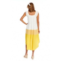 Mud Pie E3 Women Nile Colorblock Mustard Dress 85000137 Choose Size