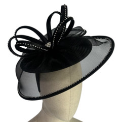 Women’s Easter Mothers Day weddings Kentucky Derby Satin Ribbon Hat Fascinator