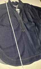 Dolman Sleeve Denim Tunic Talbots Large NWOT Never worn
