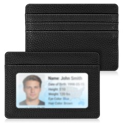 FINTIE Slim Minimalist Front Pocket Wallet, 4.4 x 0.4 x 3.5 inches, Black