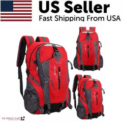 40L Men Women Travel Backpack Rucksack Camping Laptop Hiking School Book Bag