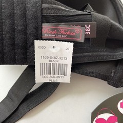 NEW Black Fuchsia by Secret Lace LLC Black Mesh Sides 5 Way Bra (Various Sizes)