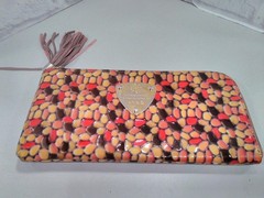 ATAO Leather Long Wallet Beige X Red Brown Used