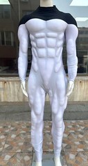 Black White Muscle Suit Customised Muscle Suit Custom Cosplay Costume for Men