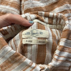 Purnell Santa Barbara Work Wear Shirt Mens XL Madras Plaid Button Up Cotton