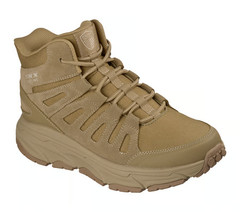 Skechers Shoes Men Work Boot Tactical Combat Slip ins Slip Resistant Soft 200458