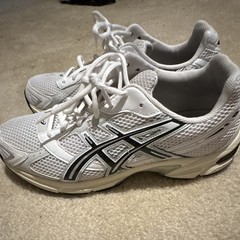 ASICS GEL-1130 Men’s Low Top Mesh Lace-Up Sneakers White/Cloud Grey Running