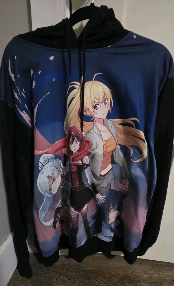 RWBY V 5 Heroes Hoodie Size L Large Rooster Teeth