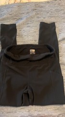 32 Degrees Cool Black Ribbed Leggings