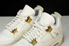 AQ9129-170 AJ 4 Retro Metallic Gold Size 4-13