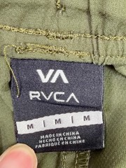 RVCA Shorts Mens Medium Green Microfiber Bermuda Elastic Waist Drawstring Casual