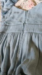 Light blue special occasion dress for women size small with ruffle sleeves