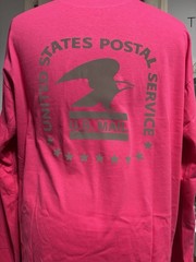 Customizable postal inspired tshirt. You pick shirt color and vinyl color.