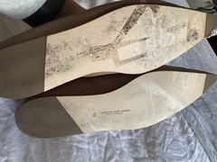 Camilla and Marc Women’s Brown/beige/camel Pointed Toe Slip-On Flats EU 40