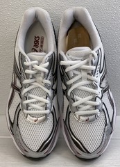 Asics GT 2160 Unisex Size M8.5 W10 White/Oxblood Mesh Low Top Athletic Sneakers