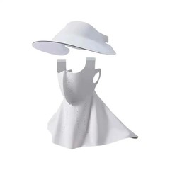 Sun Visor Face Mask Set Ice Silk Breathable Full Coverage Sun Protection Kit