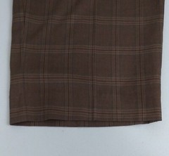 Bocaccio Uomo Two Piece Brown Plaid Blue Check Suit 56L Pants 50X27