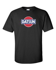 Datsun Black Retro Logo T-Shirt New! S-5XL Tee 240z 260z 280z ZX 510 Fairlady