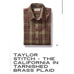 Taylor Stitch Tarnished Brass Plaid Button-Down Shirt