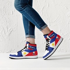 Philippines Flag High Tops, Philippines Premium High Top Sneakers