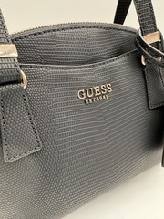 GUESS Lyndi Girlfriend textured women’s small satchel crossbody bag -Black