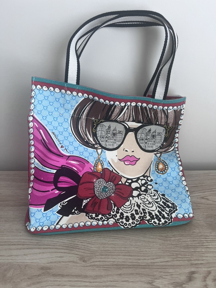 Brighton Sparkle and Shine Canvas Tote NWT Large Beach or Shopping Bag by Clancy
