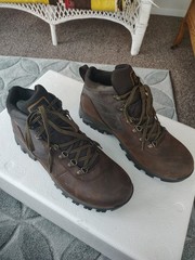 Timberland Mt. Maddsen Hiking Boots Brown Leather Mid Waterproof Shoes Mens 14