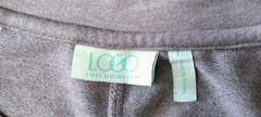 Logo Lori Goldstein Layered Pullover Tunic Women’s Large Light Purple Sheer