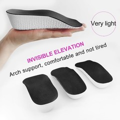 2× Comfort Boost Height Increase Insoles Arch Support Invisible Heel Lift Pads