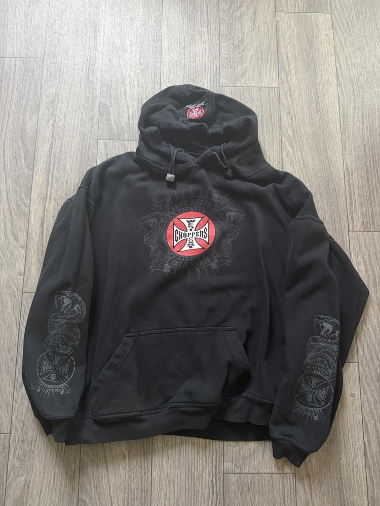 Vintage Y2K West Coast Choppers Hoodie Size Xl