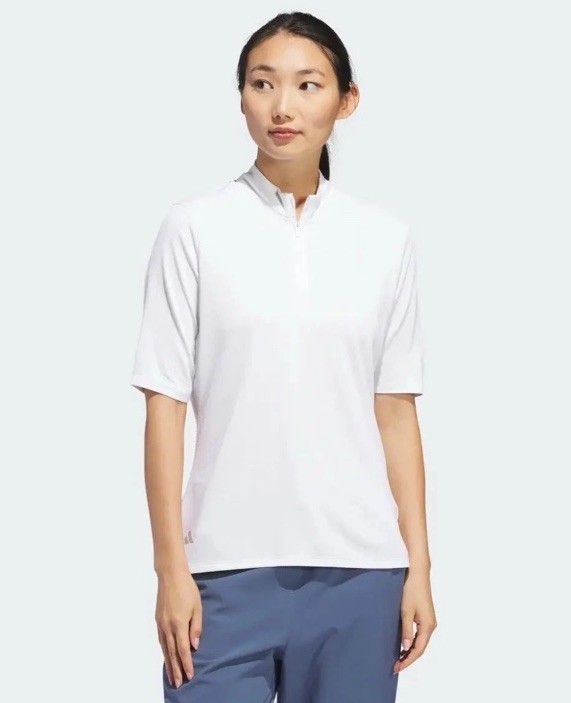 Adidas Women’s Standard Ultimate365 Heat.RDY Mock Neck Polo Sz. M NEW IN4267 +50