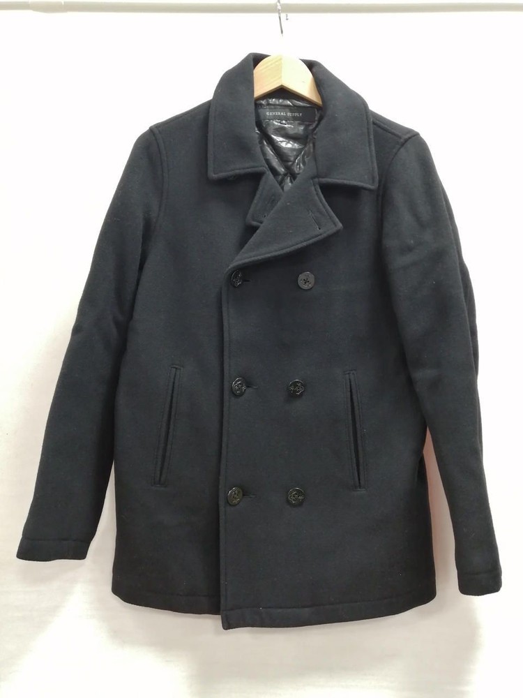 Ships GENERAL SUPPLY P COAT BLKS Used