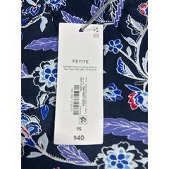 Liz Claiborne Floral Print Cap Sleeve Blouse Top Elegant Womens Size PS NEW