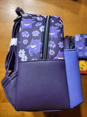 Pokemon Loungefly Gengar Purple Floral Mini Backpack