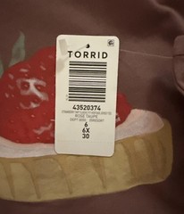 TORRID TEE SHIRT SHORT SLEEVE COTTON TOP 6 6X 6XL 30 NEW