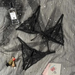 Sexy Lingerie Lace Bra G-string Thong Set Babydoll Sleepwear Underwear Nightwear