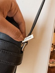 kate spade new york Staci Dome Crossbody Bag Black Zip Logo Gold Hardware